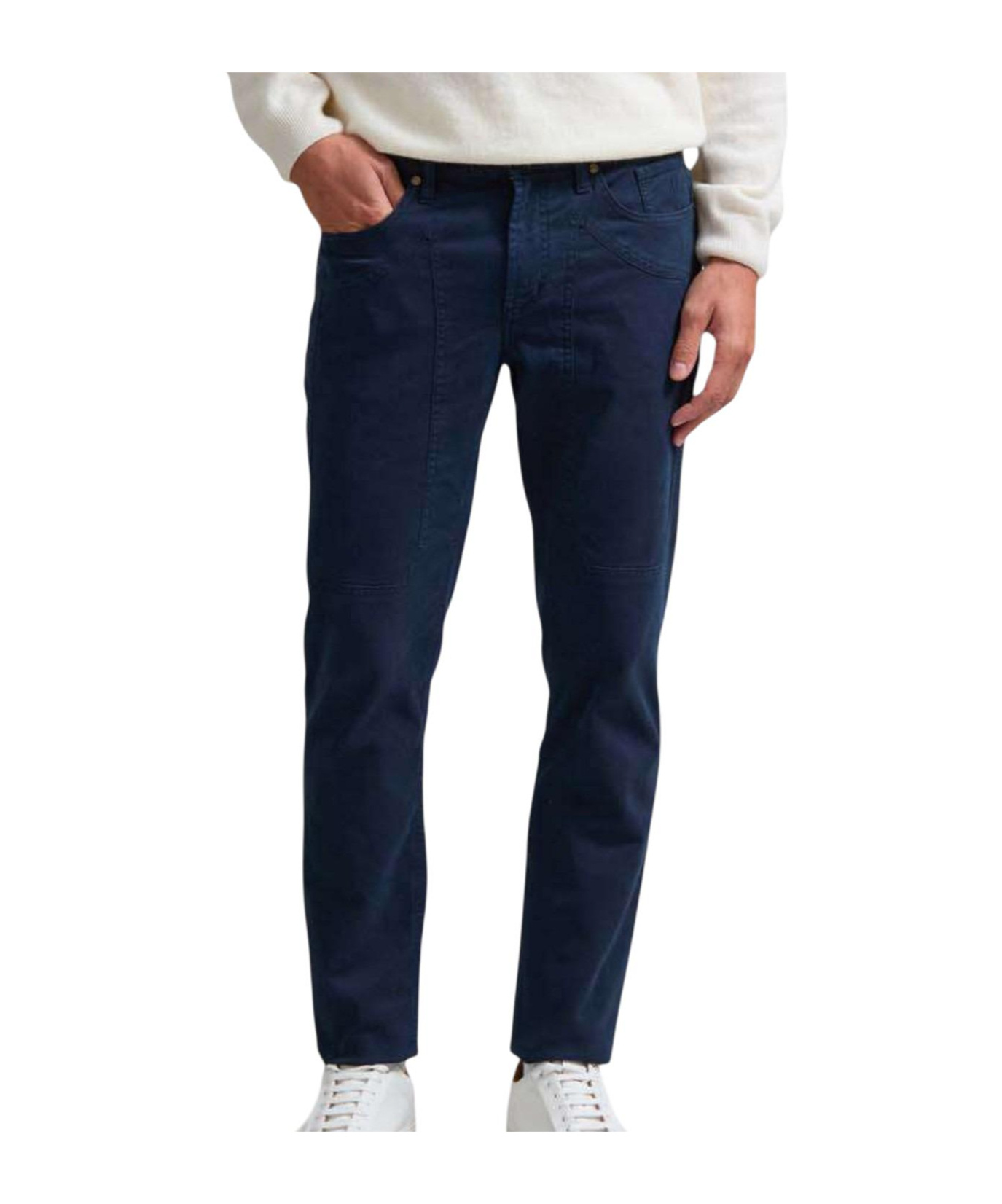 Jeckerson Casual Pants With Belt Loops In Black