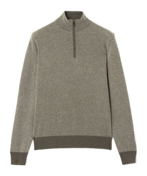 Loro Piana Roadster Mezzocollo Sweater In Gray