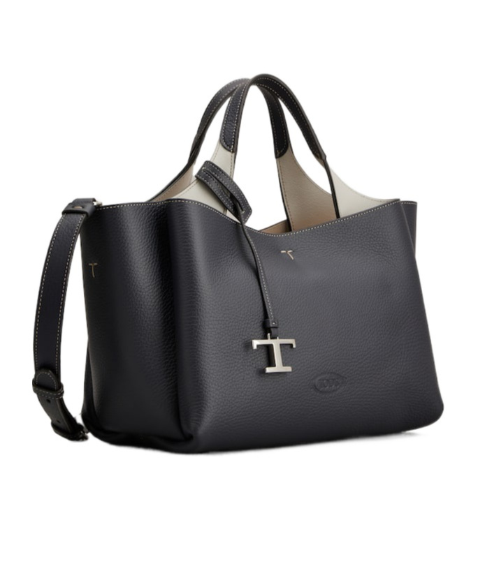 Tod's T-pendant Double-handle Mini Bag In Black