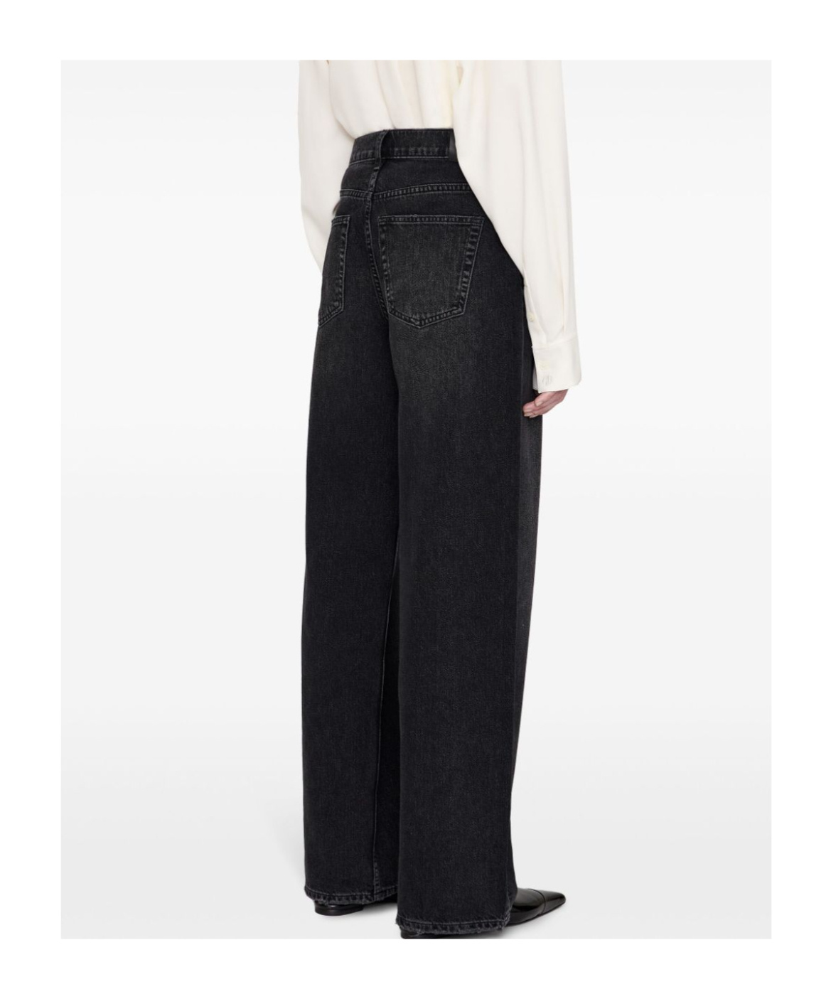 Shop Anine Bing Manon Jeans In Black