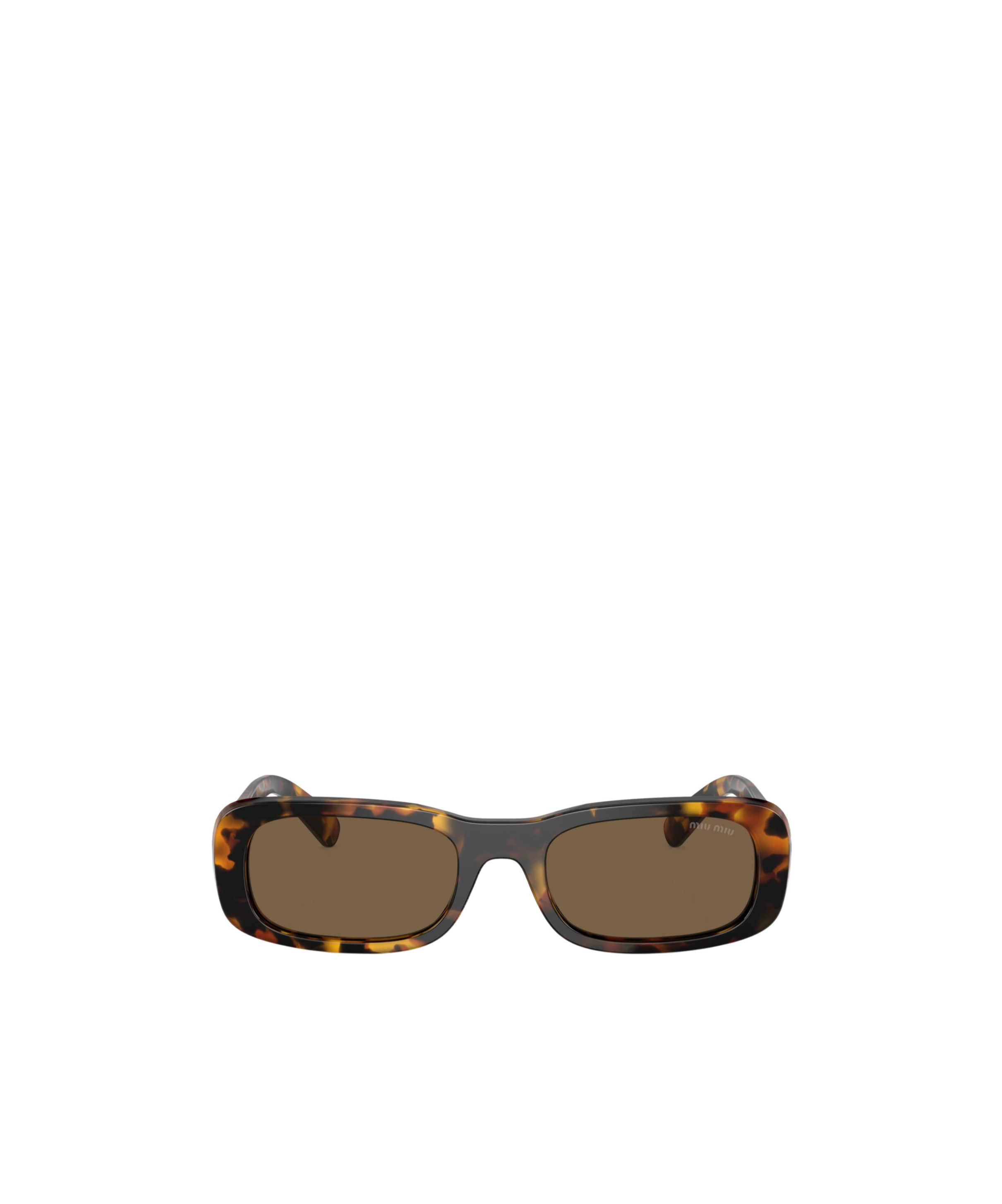 Miu Miu Logo Sunglasses In Brown