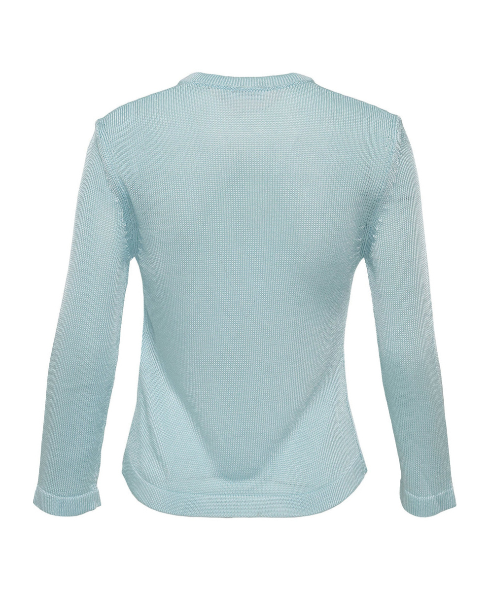 Shop Jil Sander Crochet Flower Cardigan