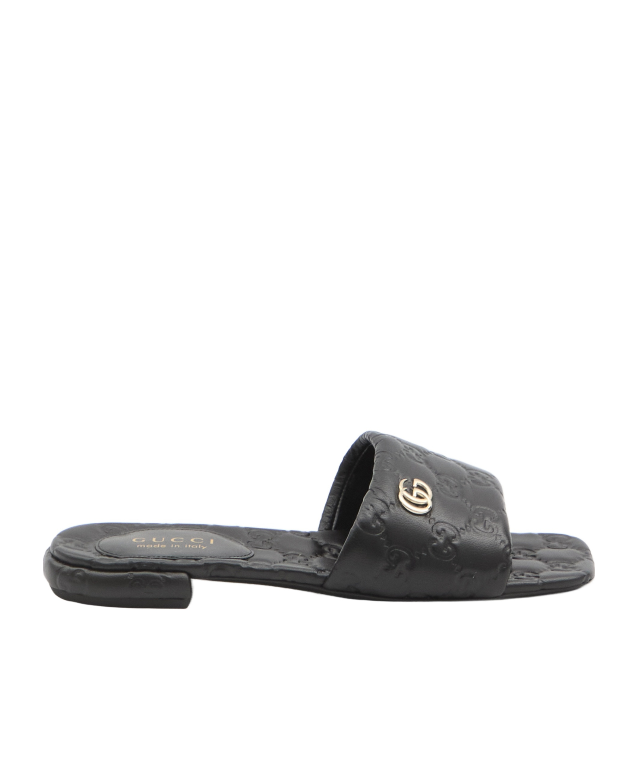 Gucci Gg Slide Sandals In Black