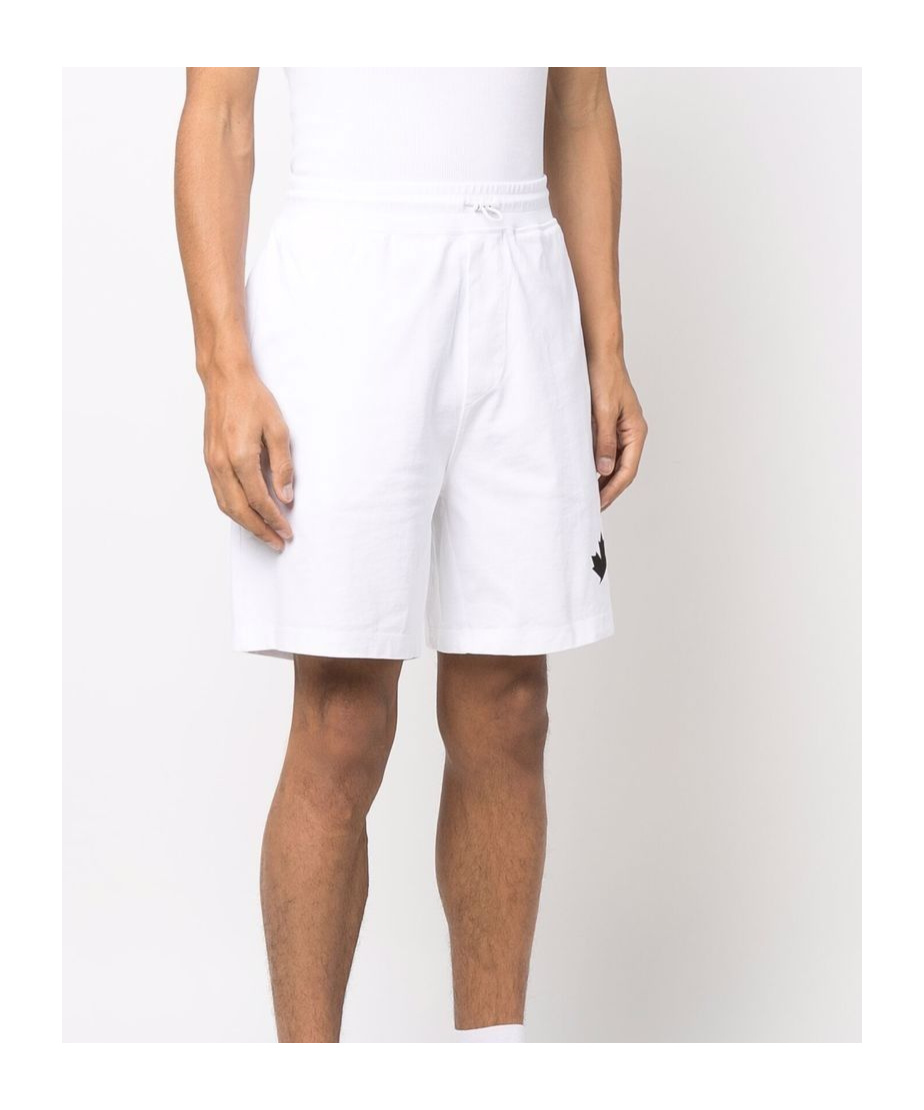 Dsquared2 Logo-print Track Shorts In White