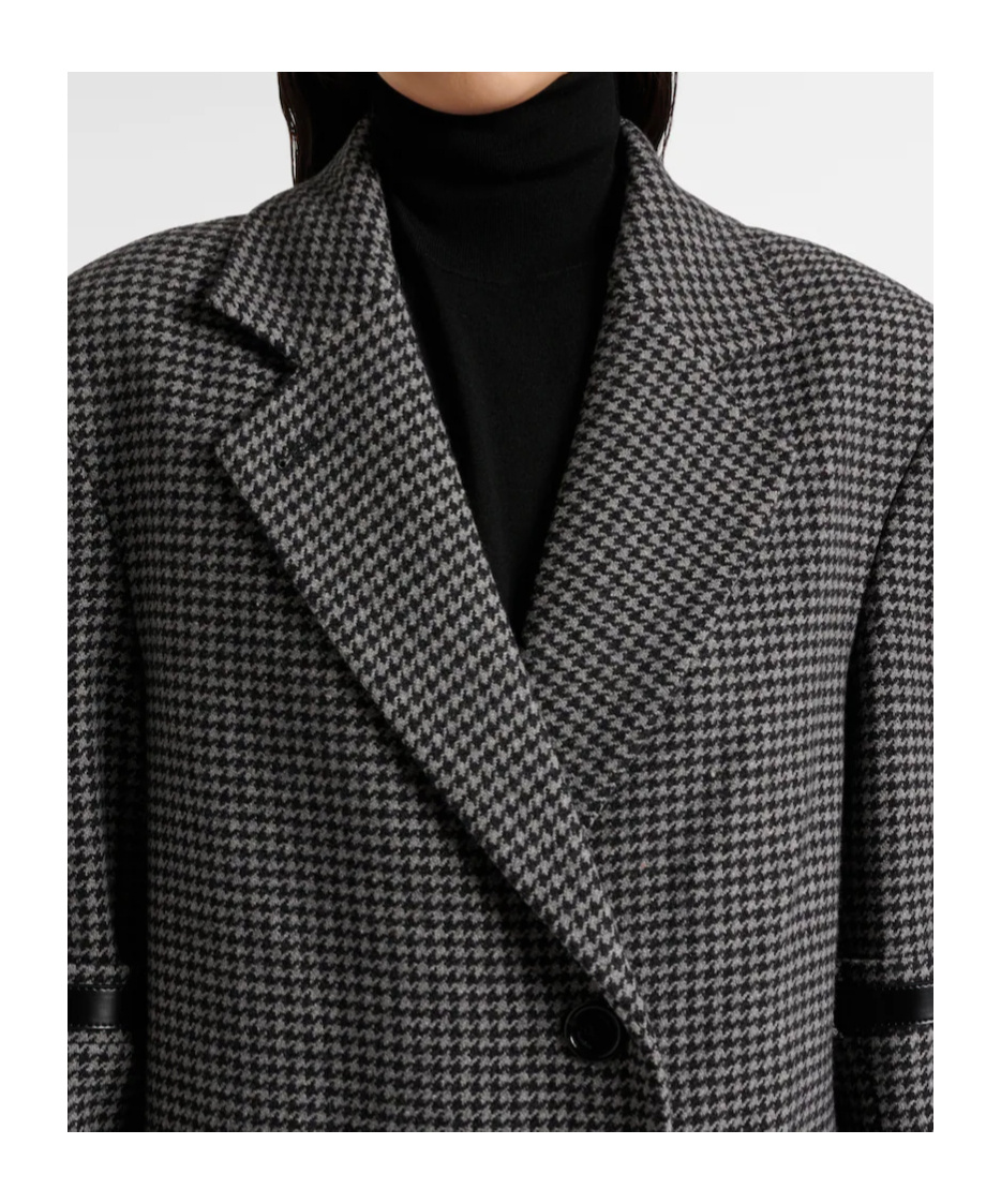 Coperni Thousand Birds Wool And Cashmere Coat In Black