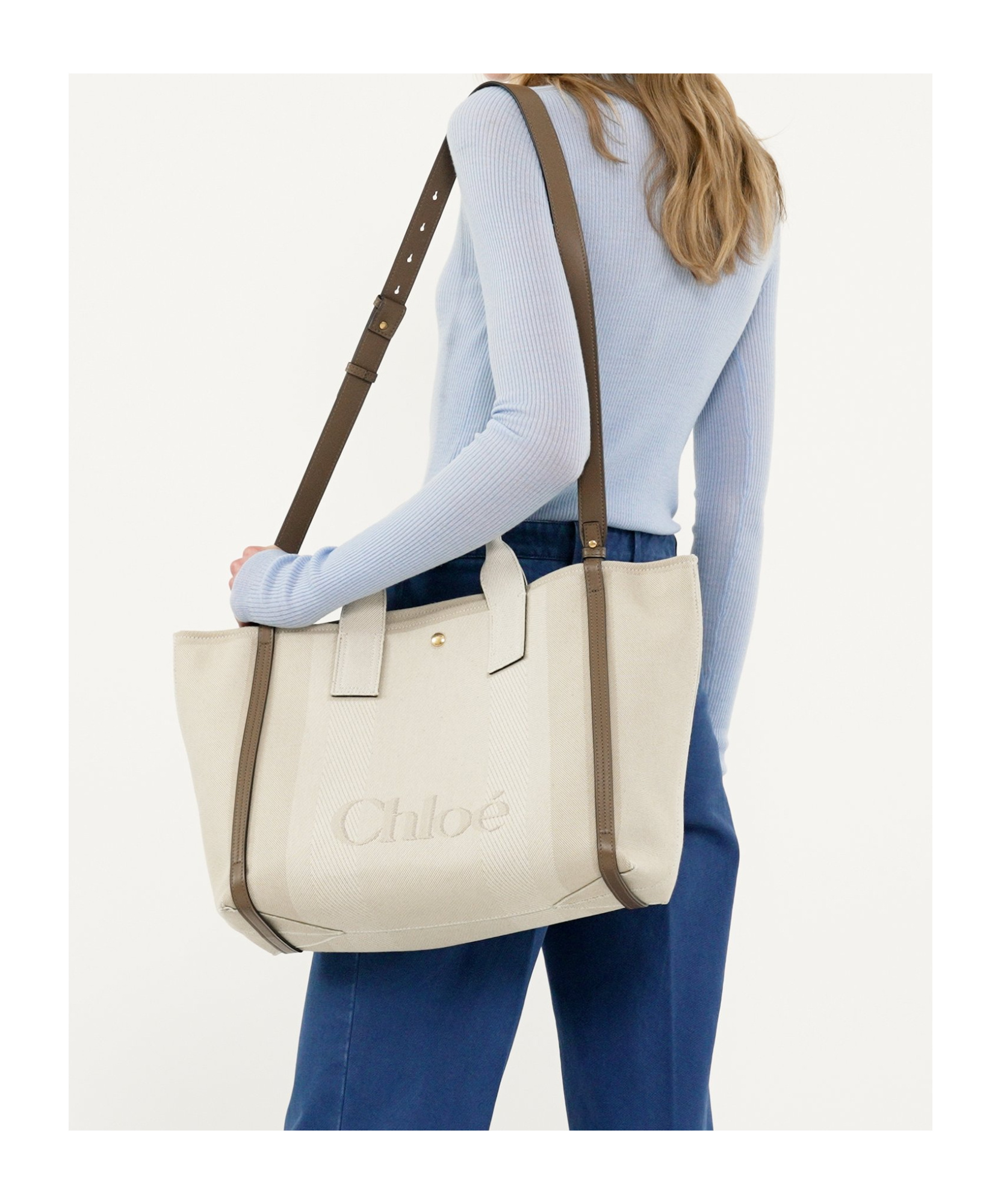 CHLOÉ LARGE CARRY TOTE BAG 