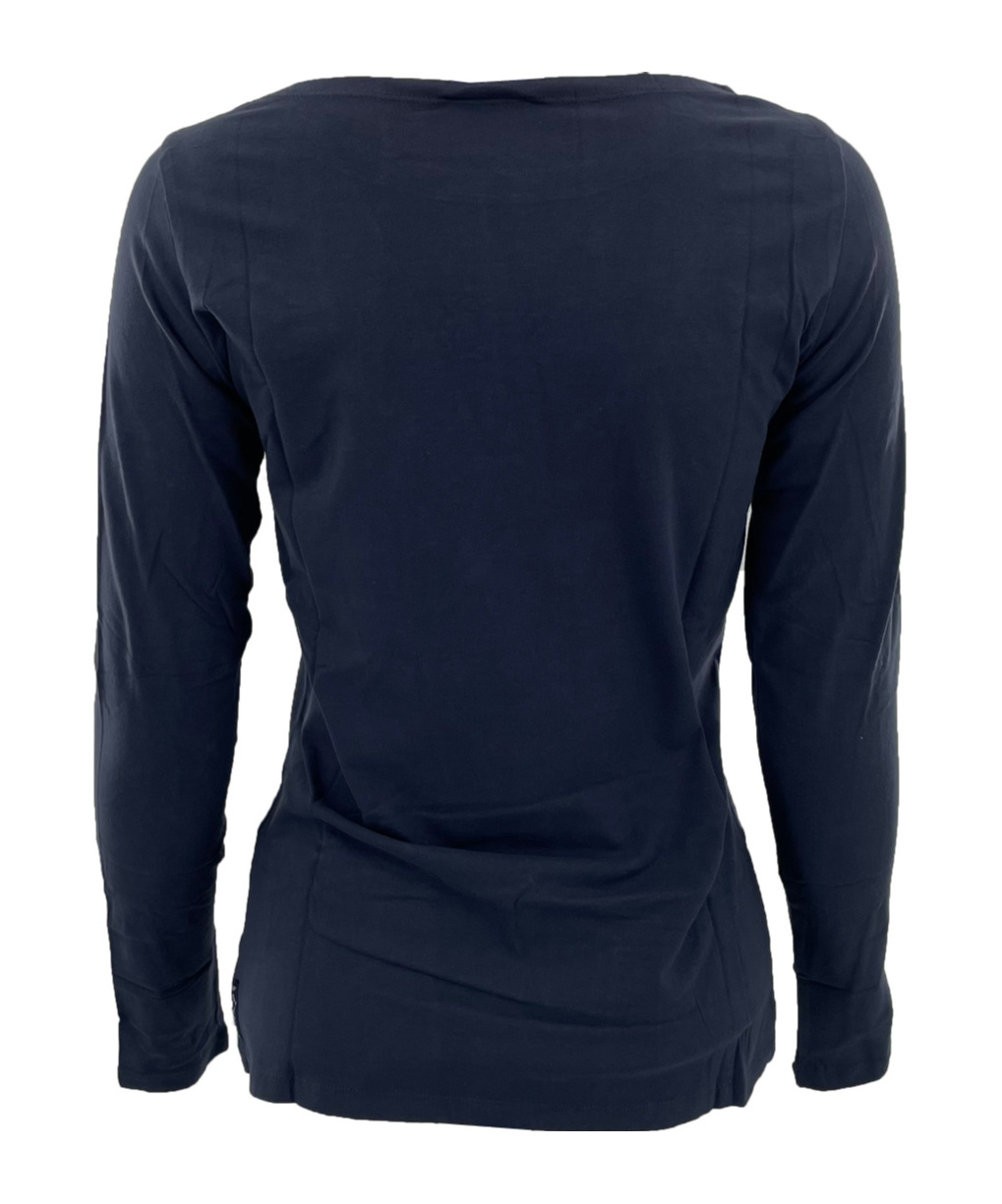 Armani Jeans Logo Long-sleeved T-shirt In Black