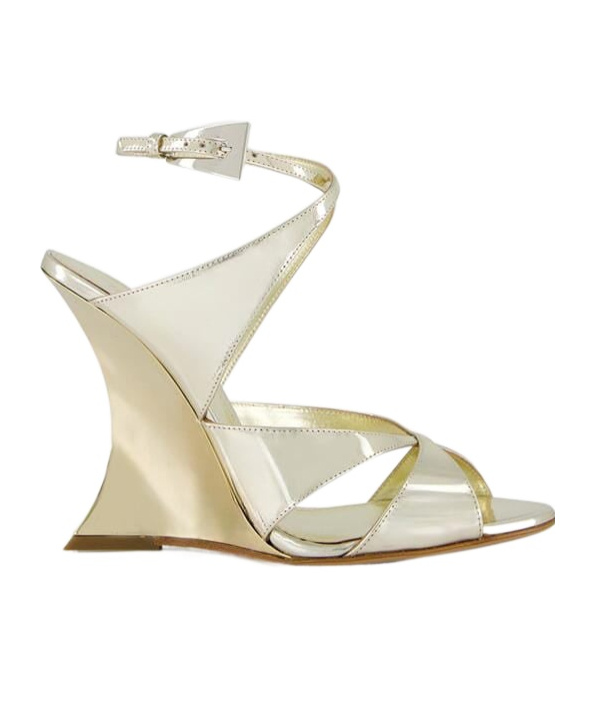 Paris Texas Round Toe Wedge Sandals