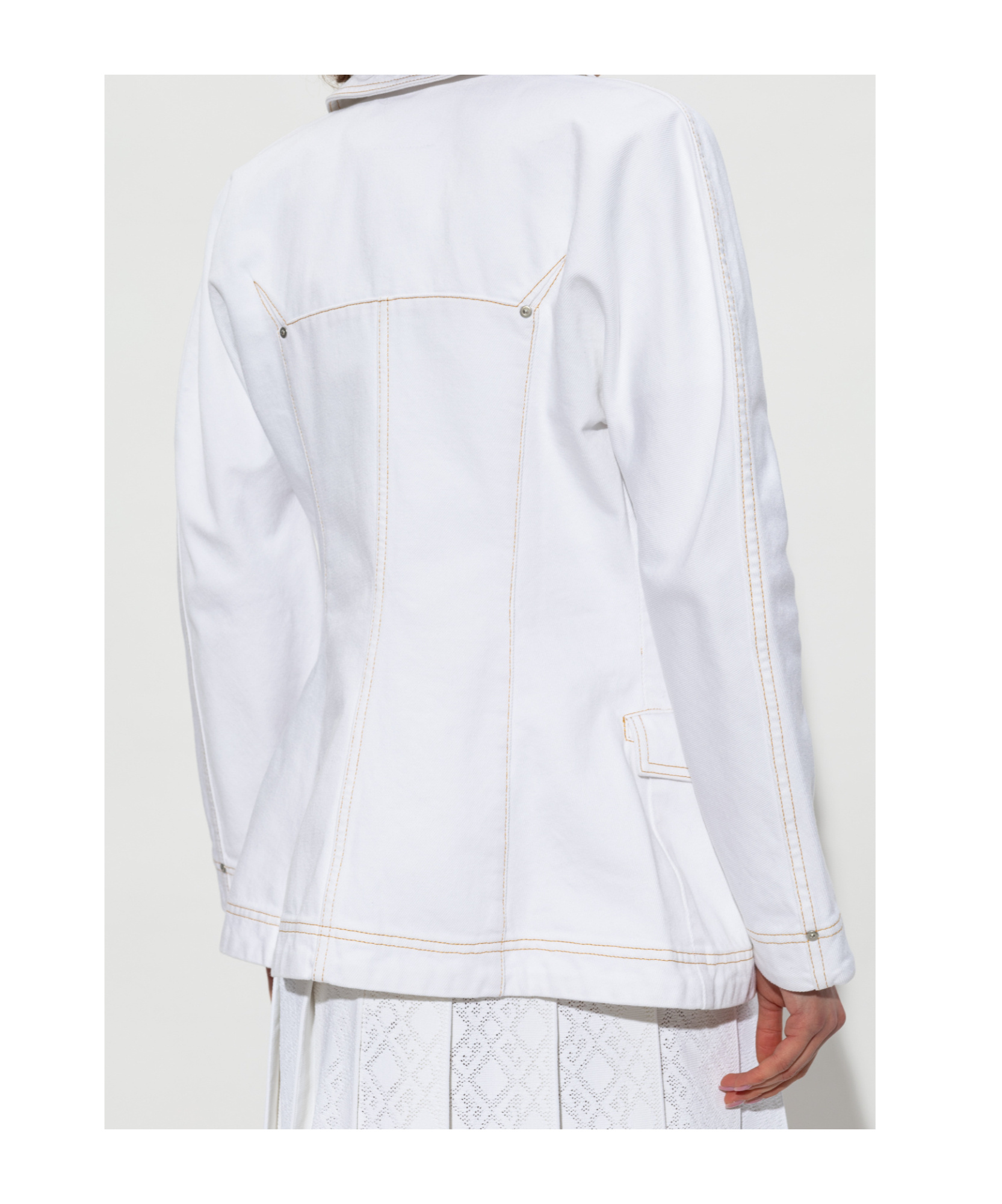 Givenchy Denim Buttoned Jacket In White