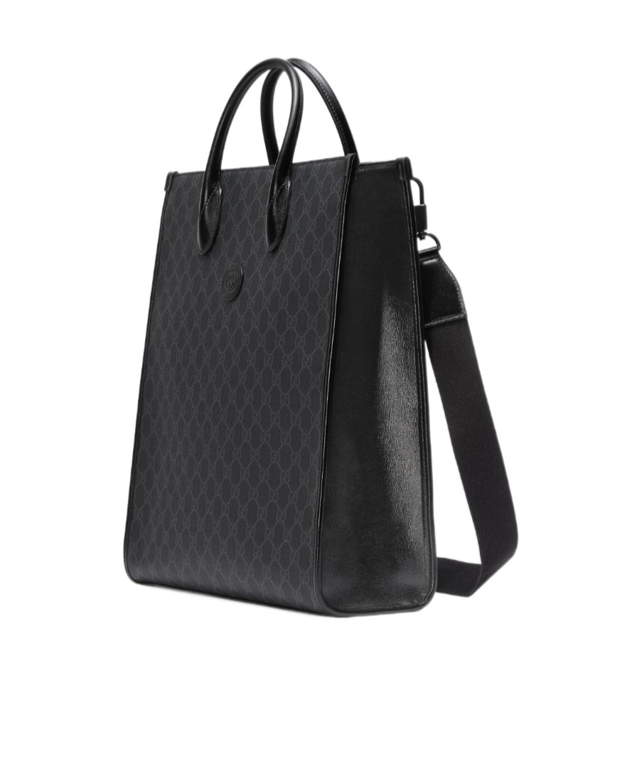 Gucci Medium Interlocking G Tote Bag In Black