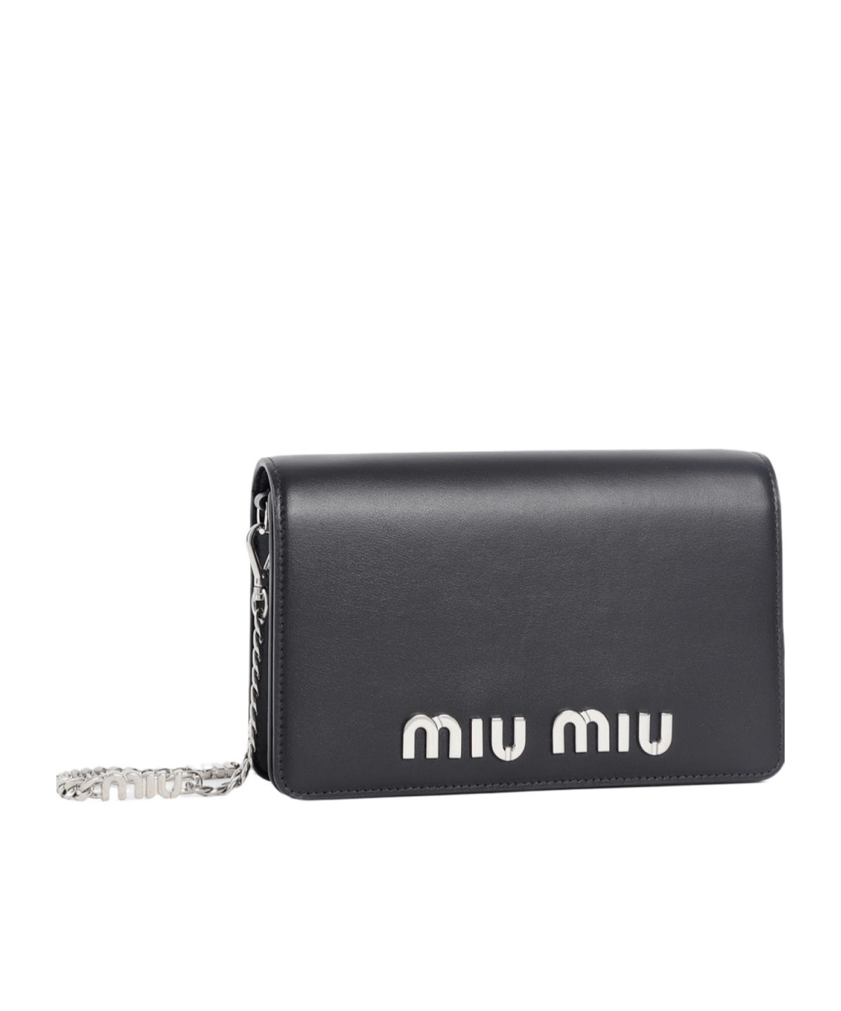 Miu Miu Chain Shoulder Bag In Black