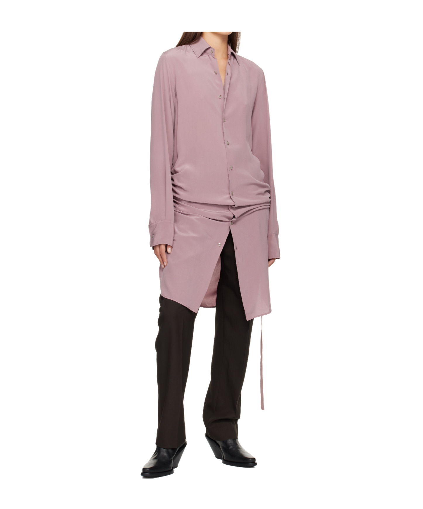 Ann Demeulemeester Sandrina High Comfort Shirt In Purple