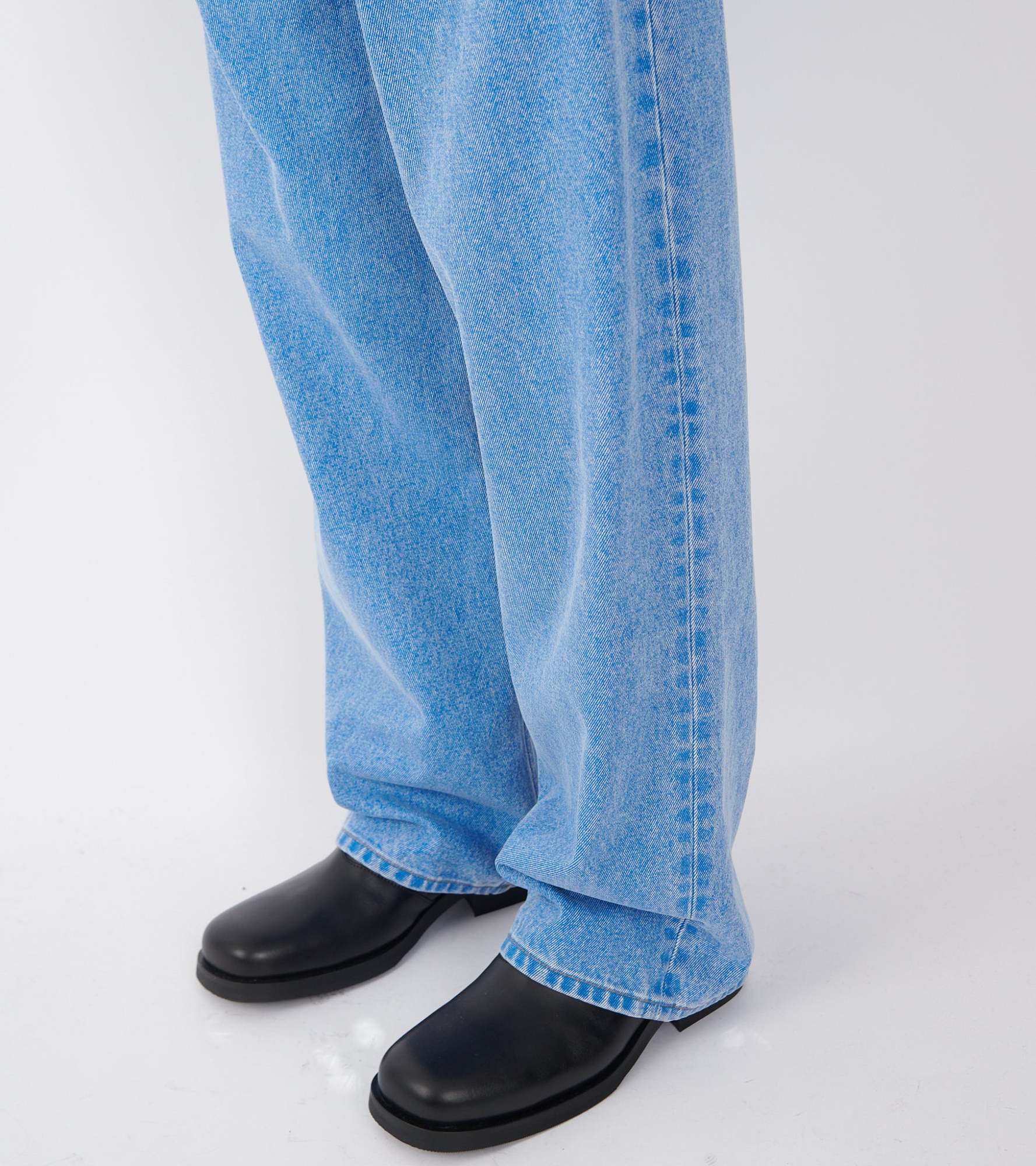 Marni Bleached Coated Denim Jeans Blue In Blue