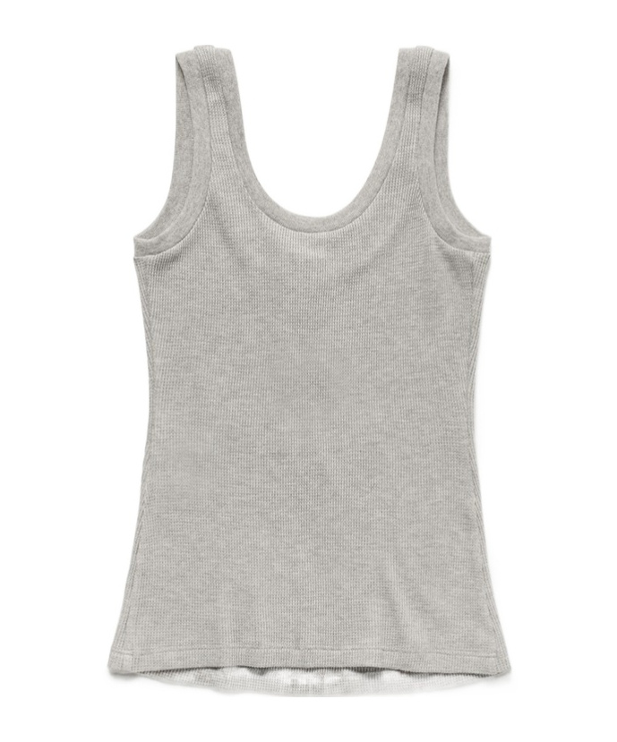 1989 Studio Light Grey Waffle Tank Top In Light Grey