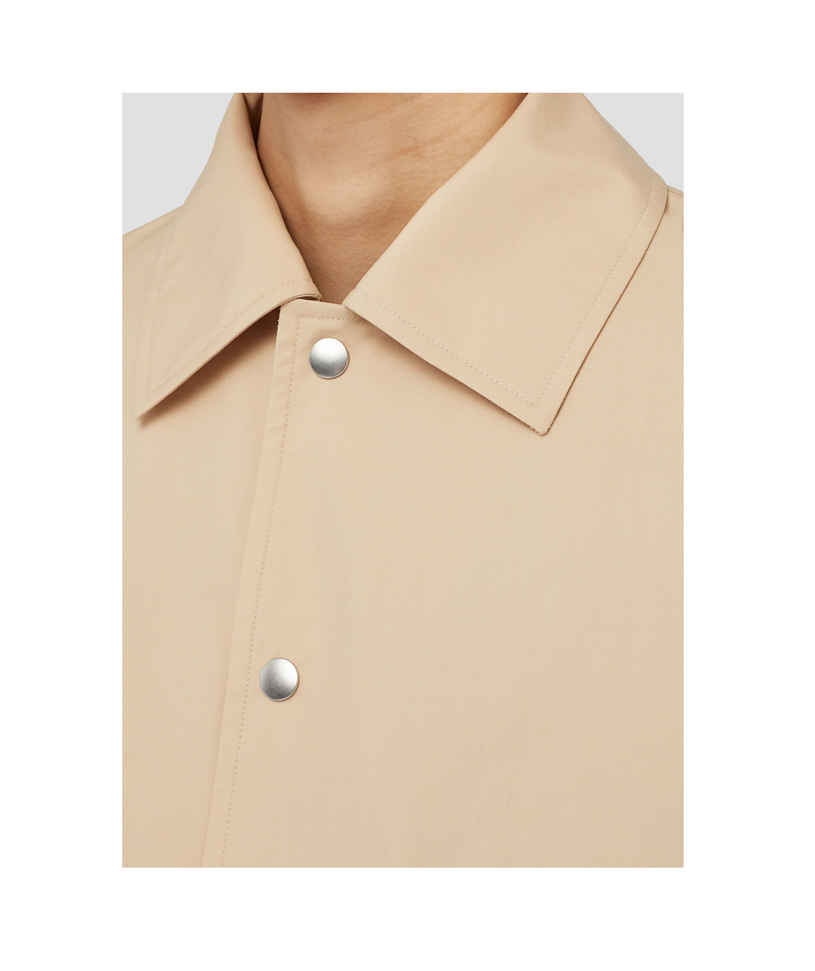 Jil Sander Logo-print Jacket In Nude