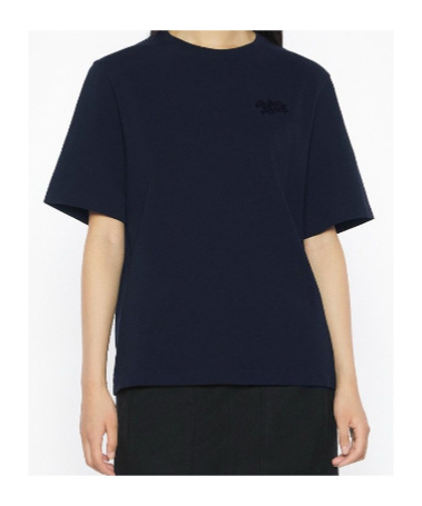 Maison Kitsuné Maison Kitsune Handwriting Comfort Tee-shirt In Blue