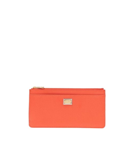 Dolce & Gabbana Large Logo Tag Leather Cardholder