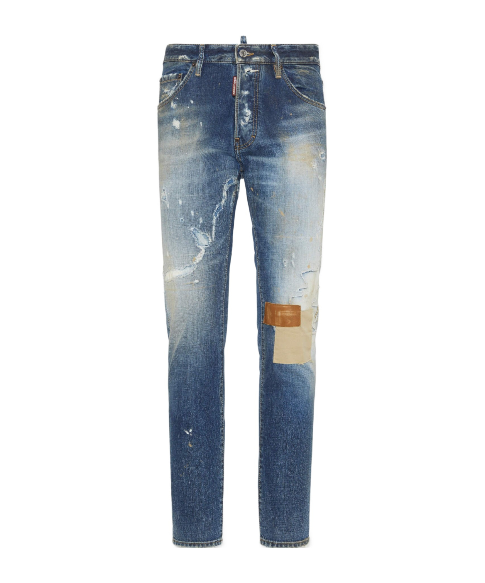 Dsquared2 Cool Guy Patchwork Distressed Jeans