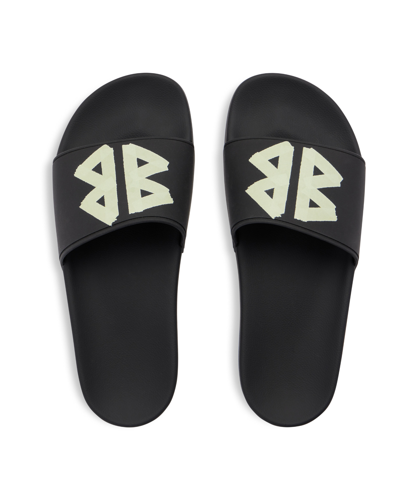 Shop Balenciaga Men's Pool Slide Sandal In Black/yellow