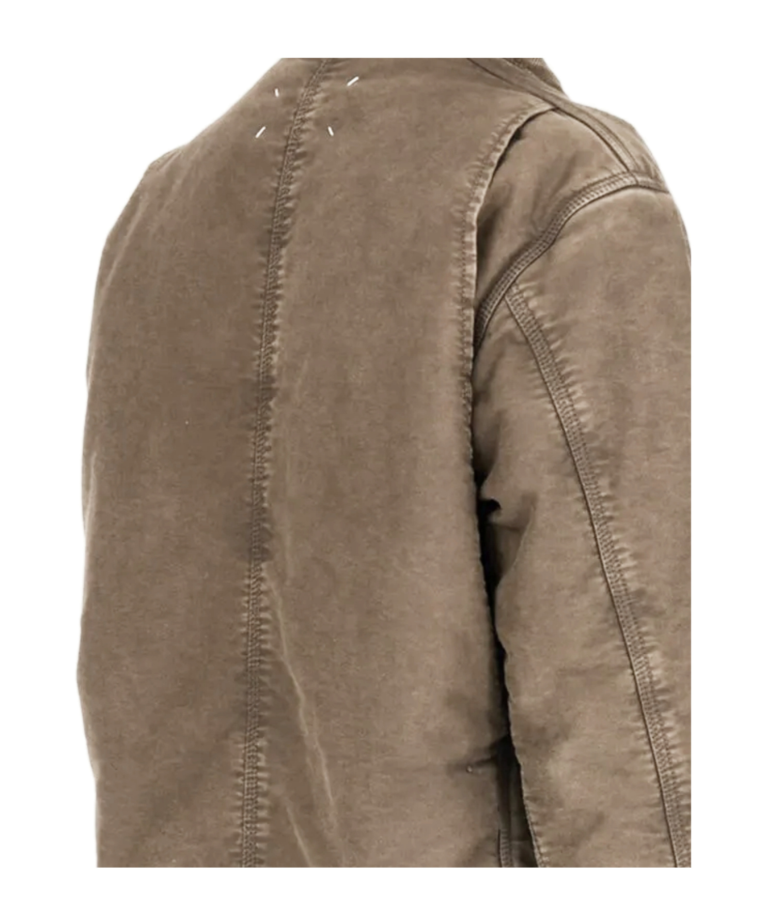 Maison Margiela Buttoned Corduroy Jacket Flap Pockets In Brown