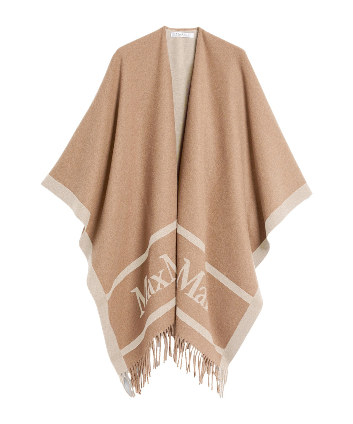 Max Mara Fringed Wool Cloak