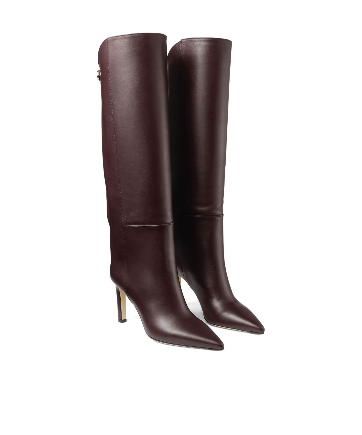 Jimmy Choo Alizze 85mm Leather Boots In Black