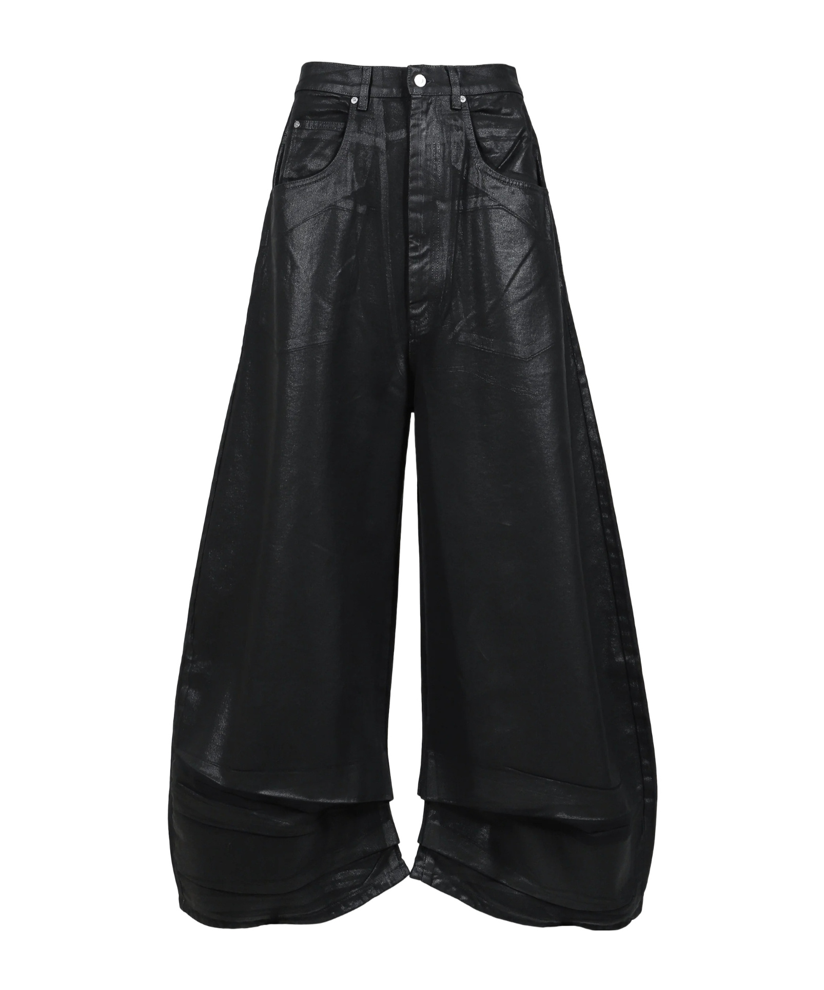 Lu'u Dan Coated Double Xl Jeans In Black