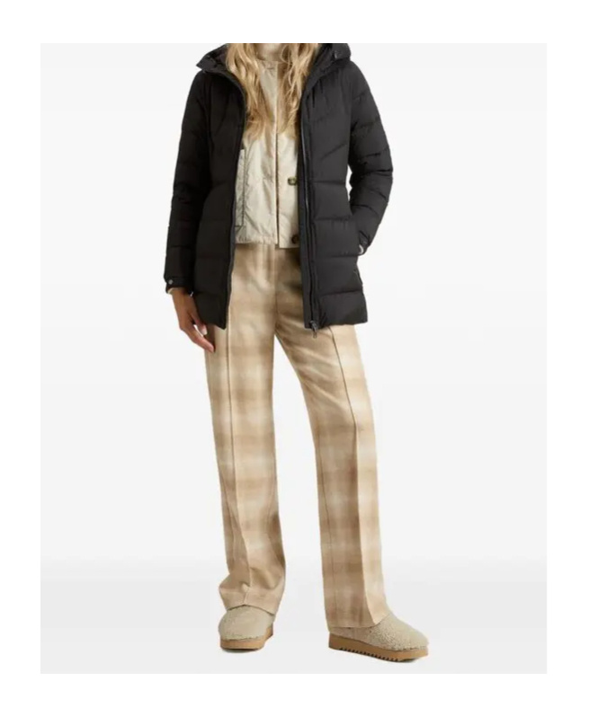 Woolrich Hooded Down Jacket In Black