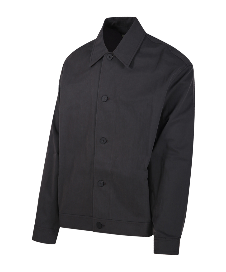 Studio Nicholson Button Up Overshirt Jacket In Black