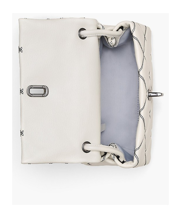 Marc Jacobs White And Black The Mini Dual Shoulder Bag