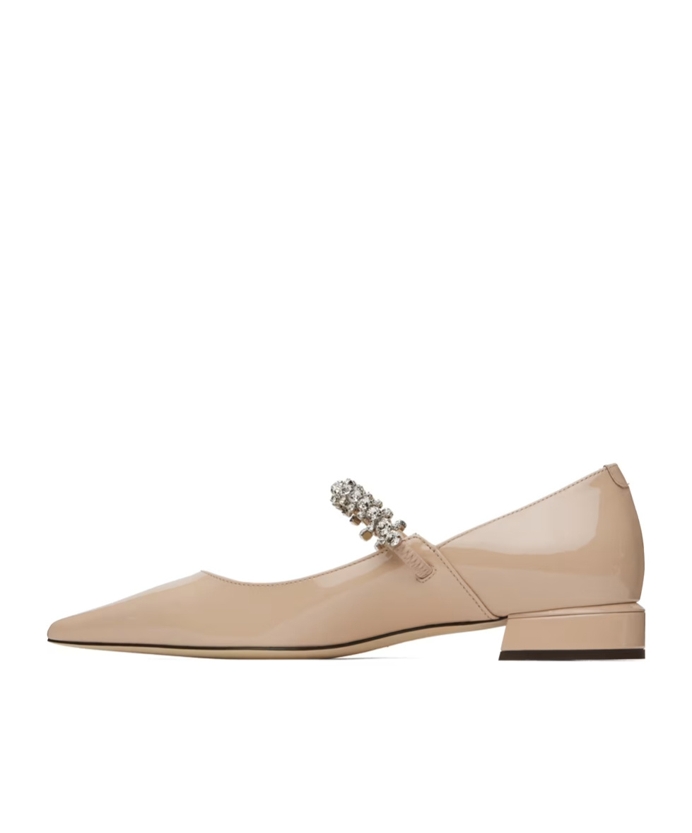 Jimmy Choo Bing Pump Flat In Nude