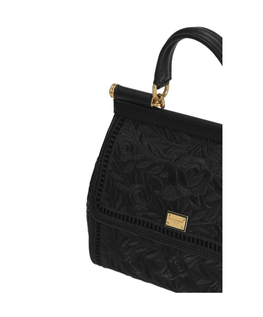 Dolce & Gabbana Top Handle Shoulder Bag In Black