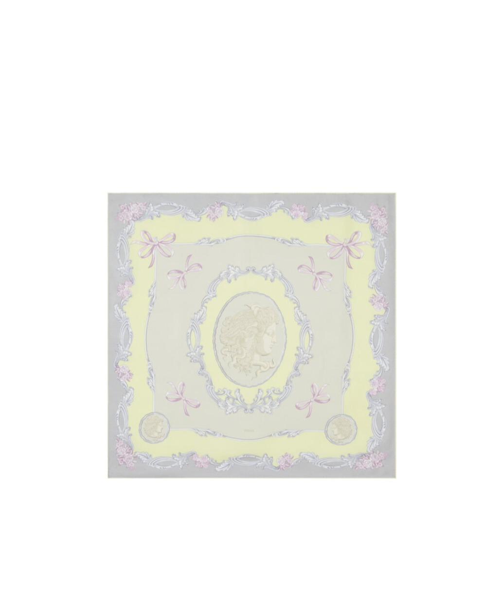 Versace Silk Scarf In White