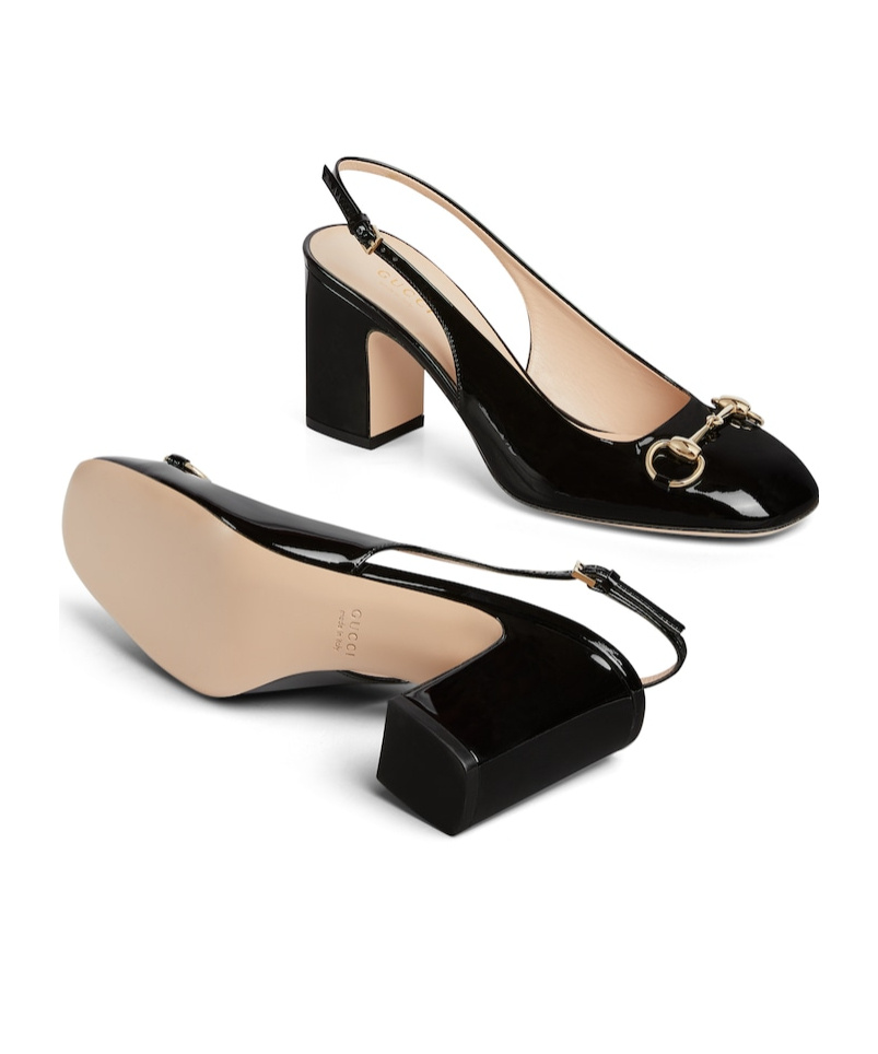 Gucci Women Horsebit Pumps In Black