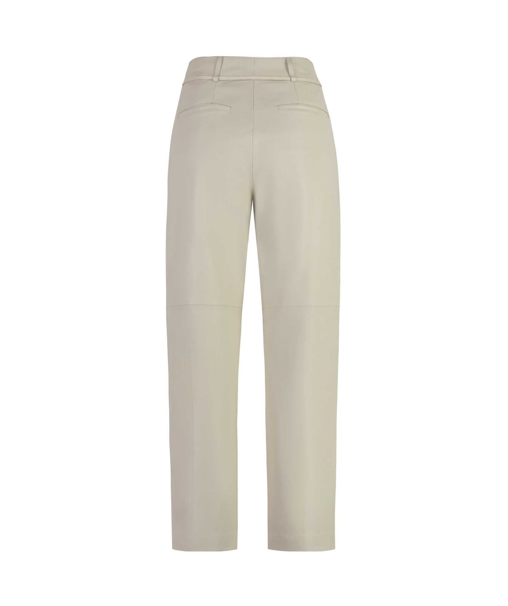 Yves Salomon Leather Trousers In Nude