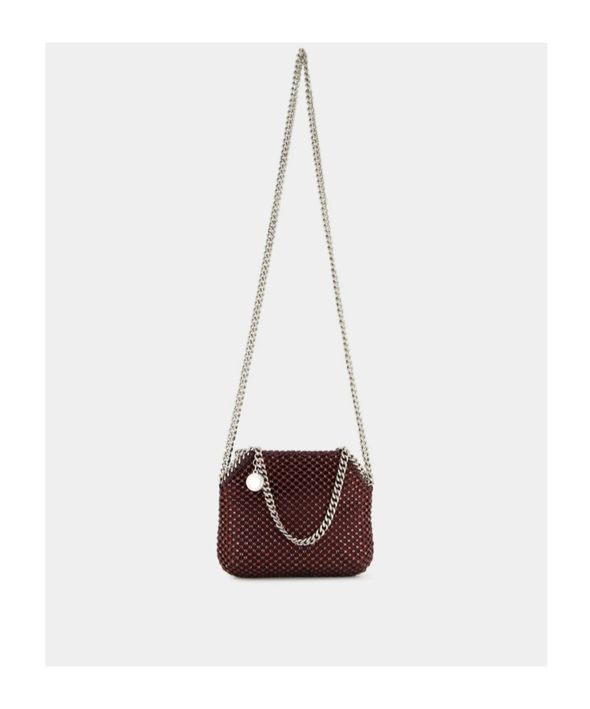 Stella Mccartney Raisin Falabella Tiny Crystal Tote