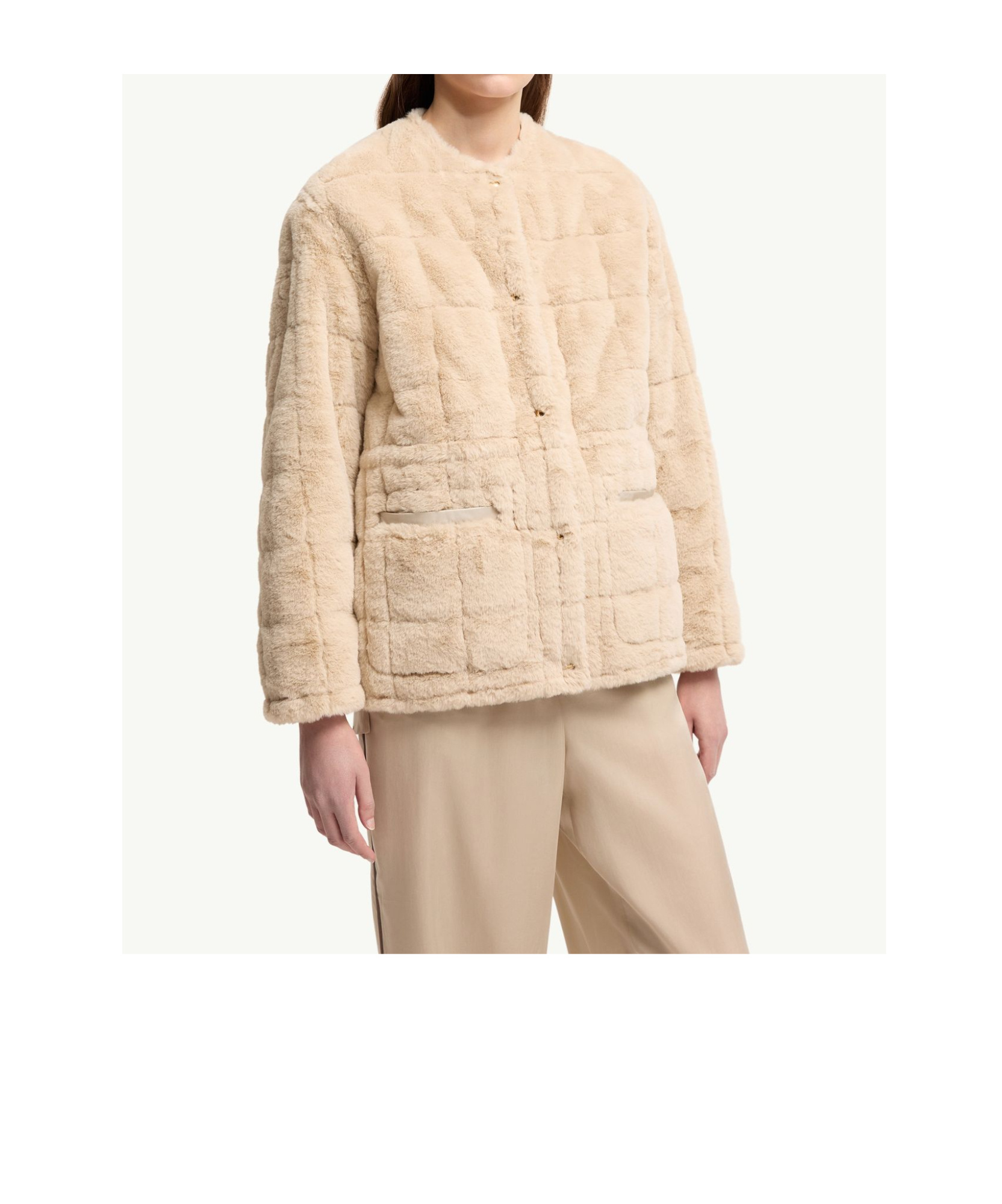 Moncler Tipule Reversible Short Down Jacket In Neutral