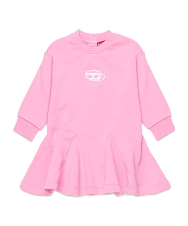 DIESEL DIESEL KIDS OVAL-D LOGO PRINTED DRESS