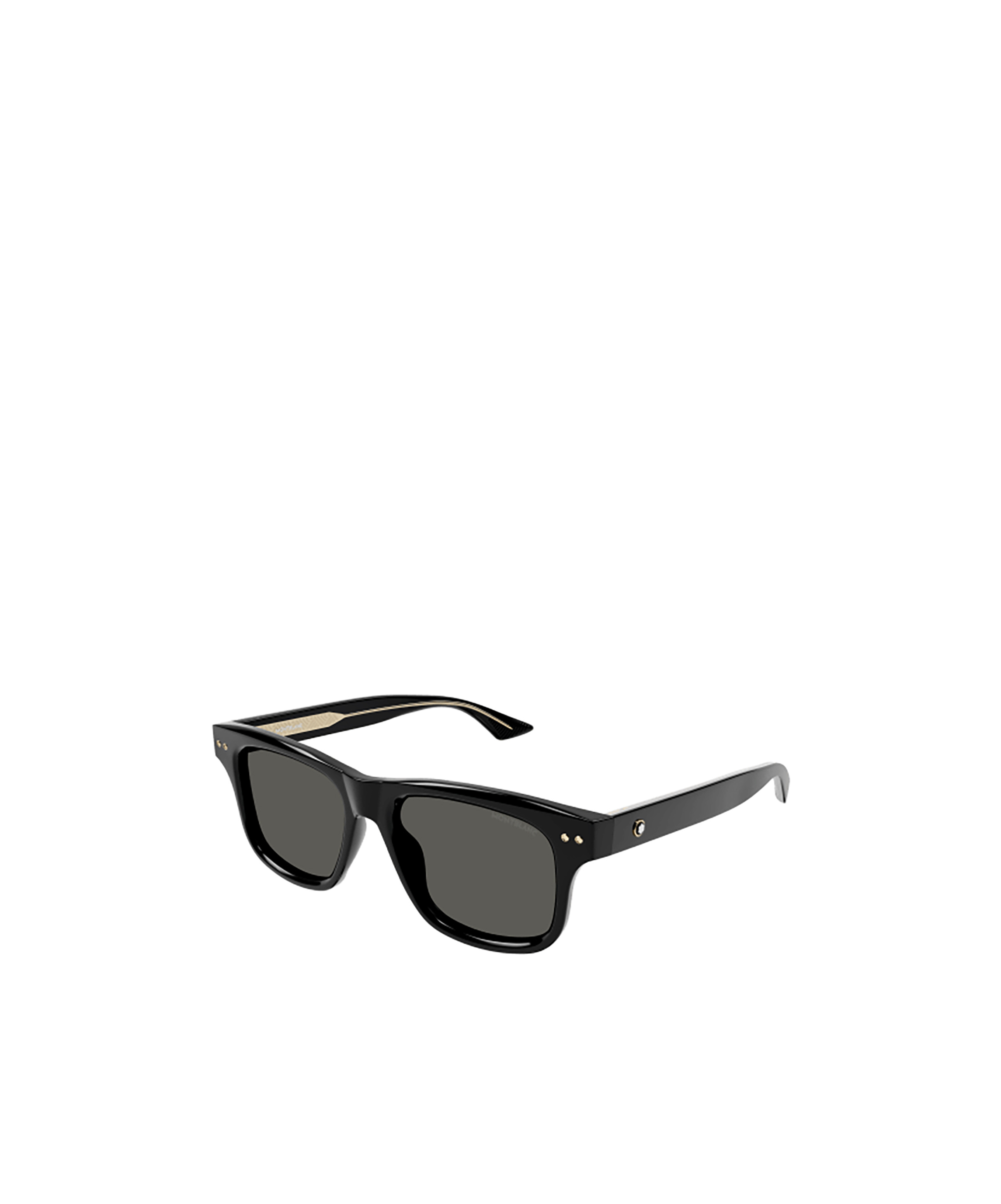 Montblanc Mb0319s Sunglasses In Black Black Smoke