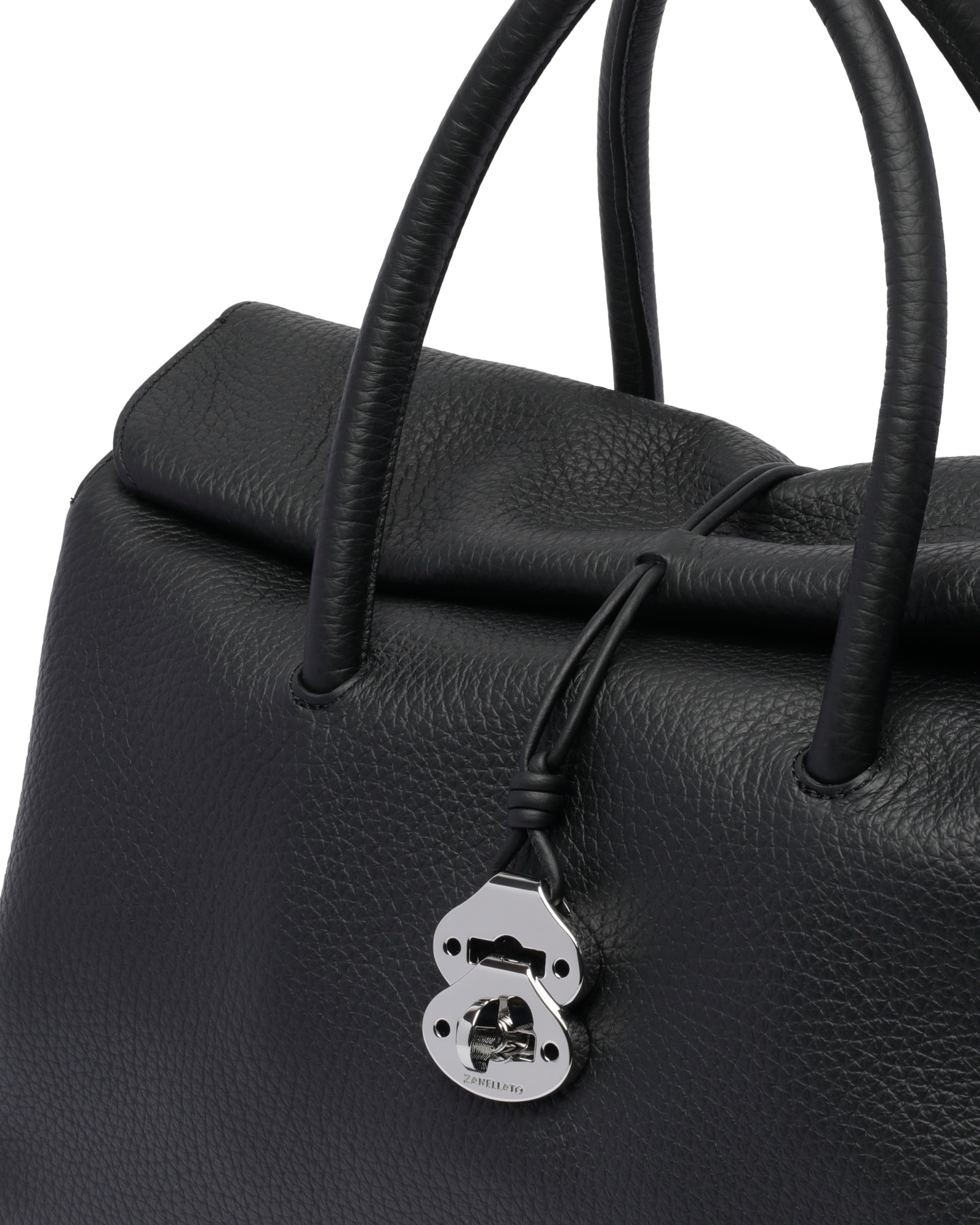 Zanellato Top Handle Shoulder Bag In Black
