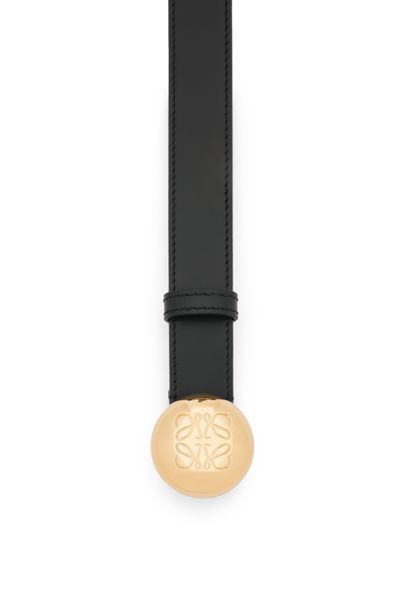 Loewe Pattern Engraved Belt In Black