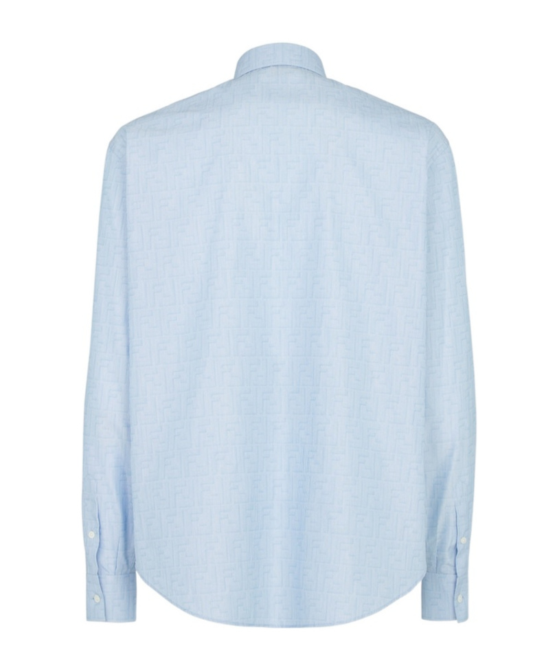 Fendi Long-sleeved Shirt In Blue