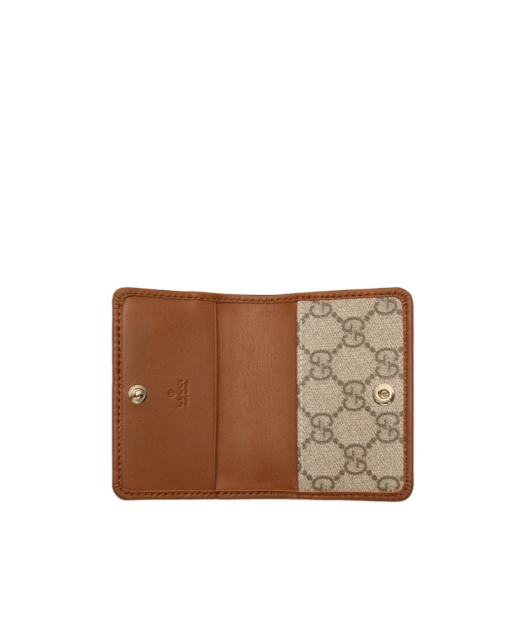 Gucci Gg Emblem Series Card Holders In Nude