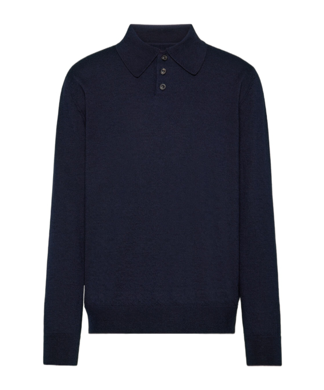 Maison Margiela Knitwear With Buttoned Collar And Elbow Patches In Black