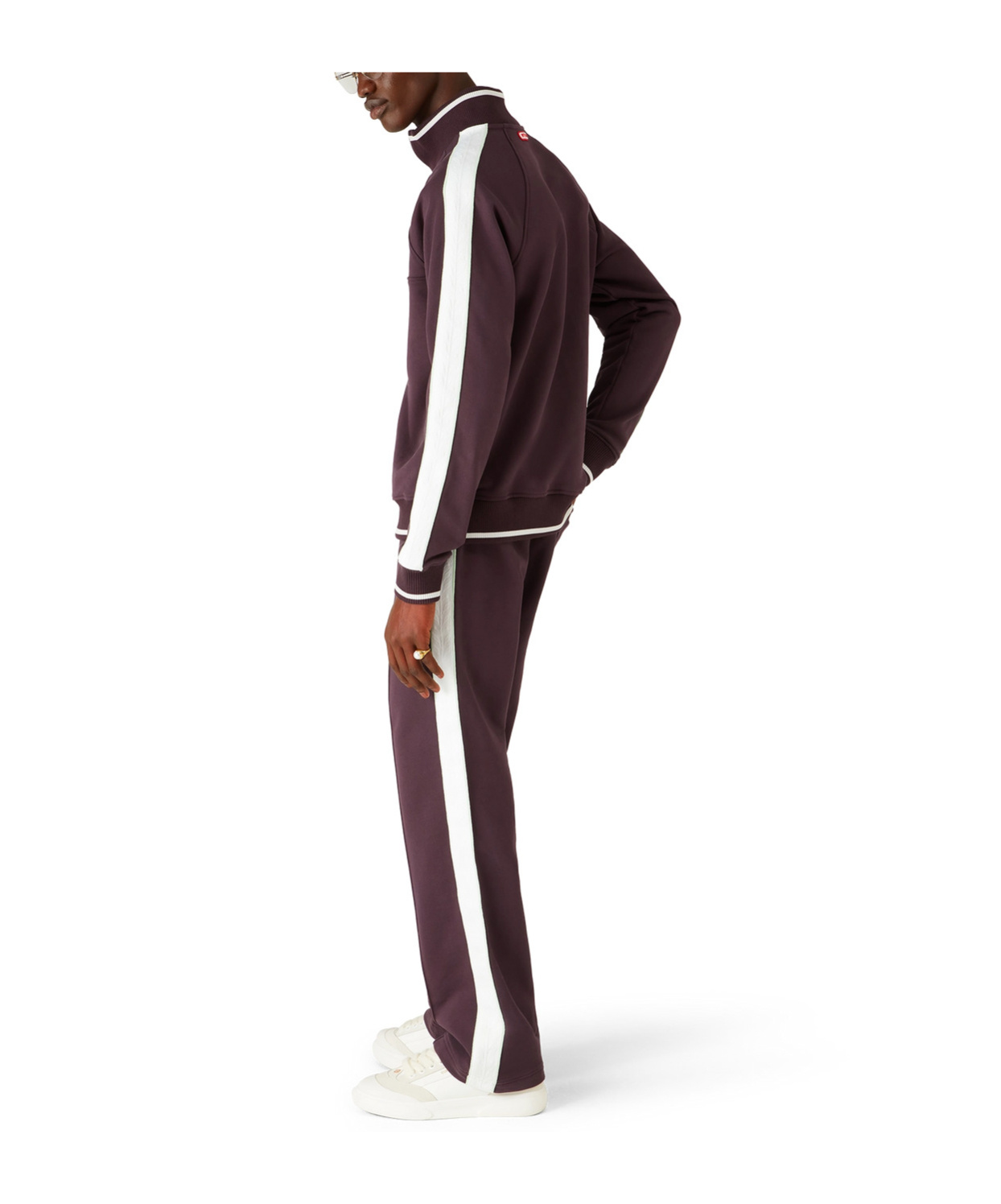 Casablanca Logo Embroidered Patch Sweatpants In Brown