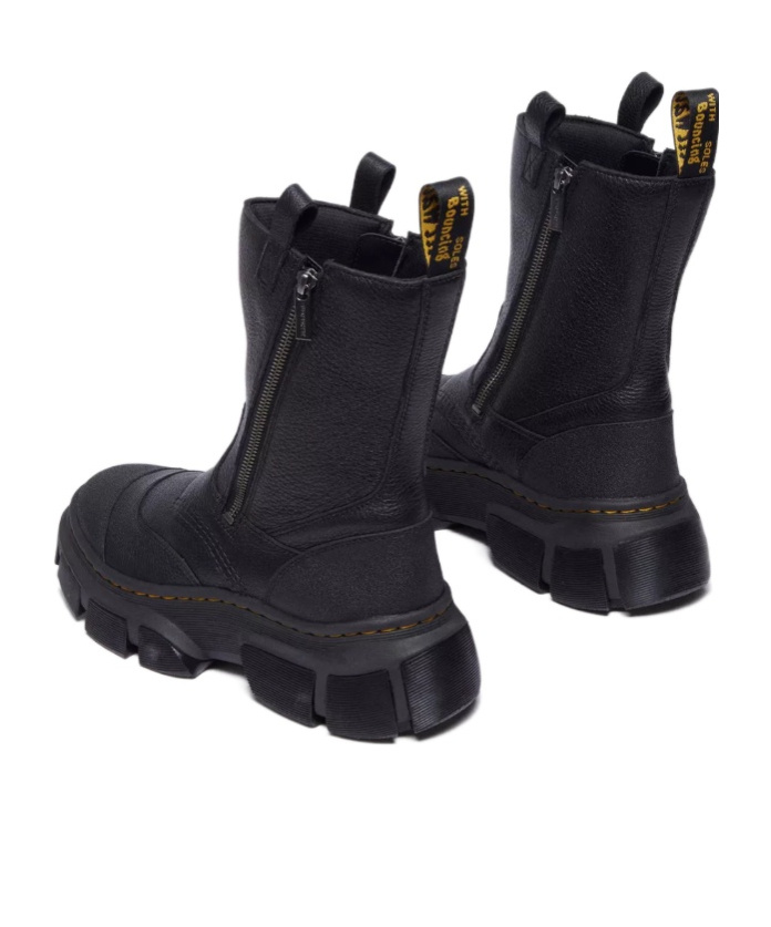 Dr. Martens' Zippered Short Boots In Black