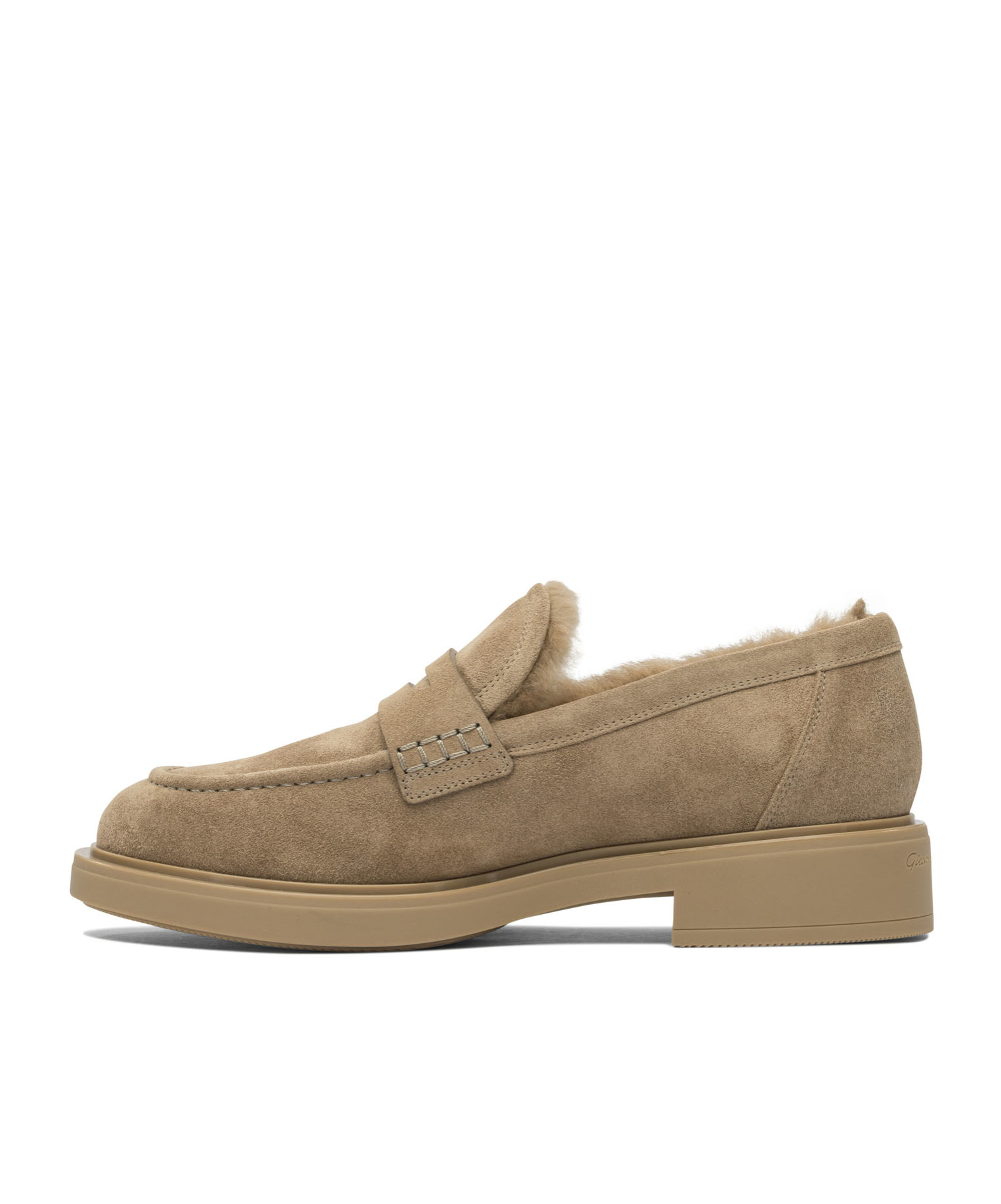 Gianvito Rossi Slip-on Loafers Suede Upper In Brown