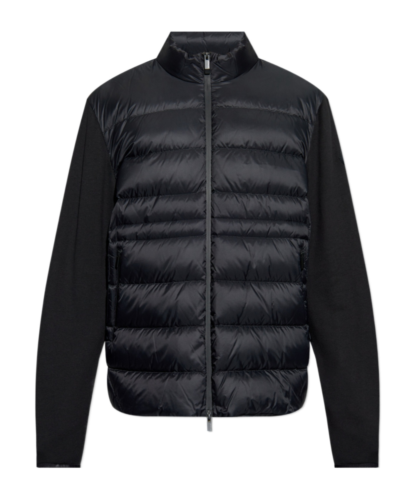 Moncler Long-sleeved Cardigan In Black