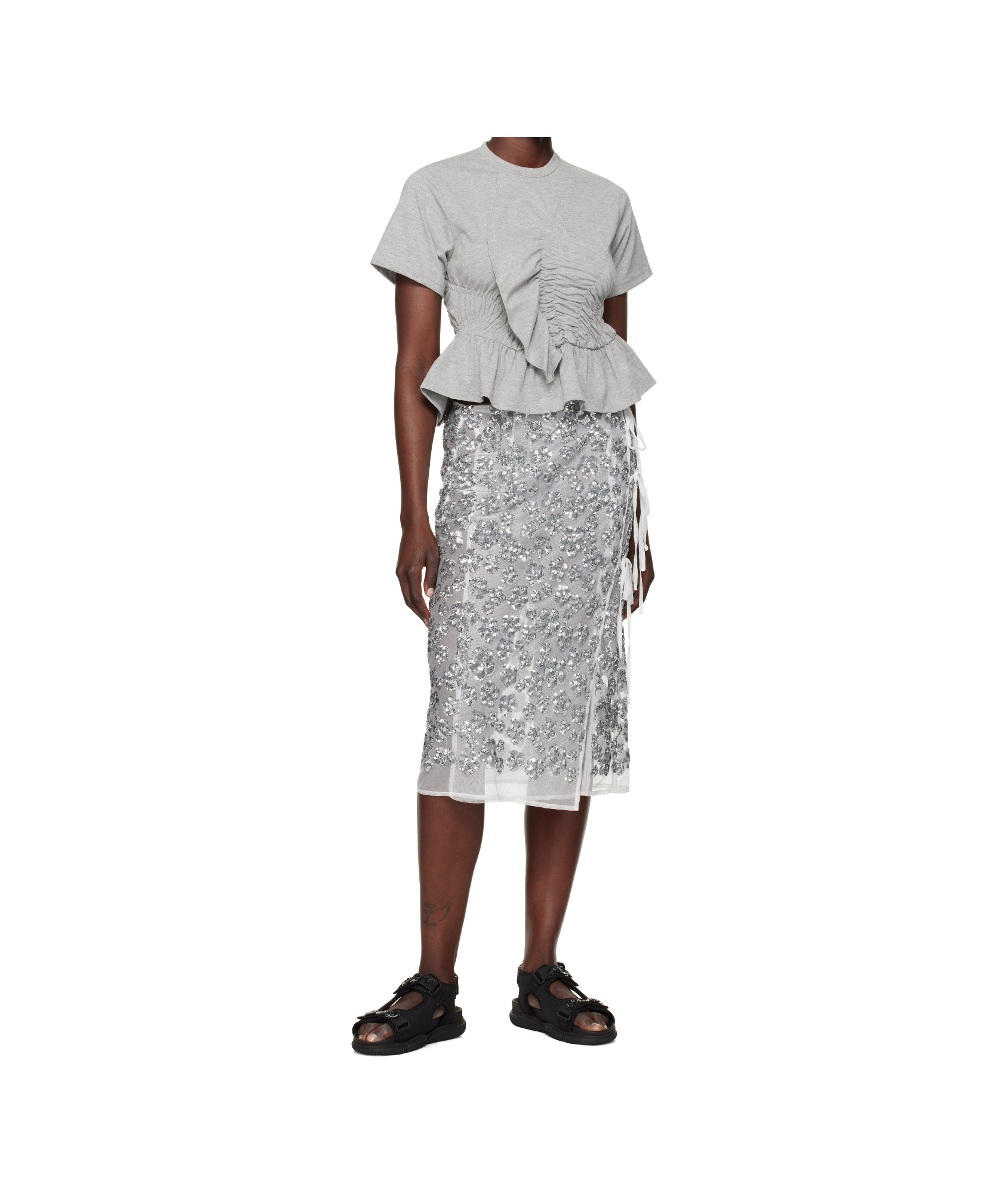 Cecilie�bahnsen Ace T-shirt In Grey