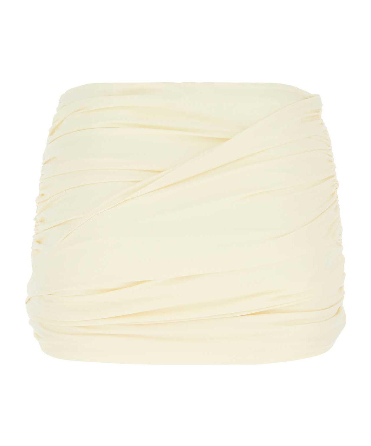 Magda Butrym Zou Wrinkled Skirt In White